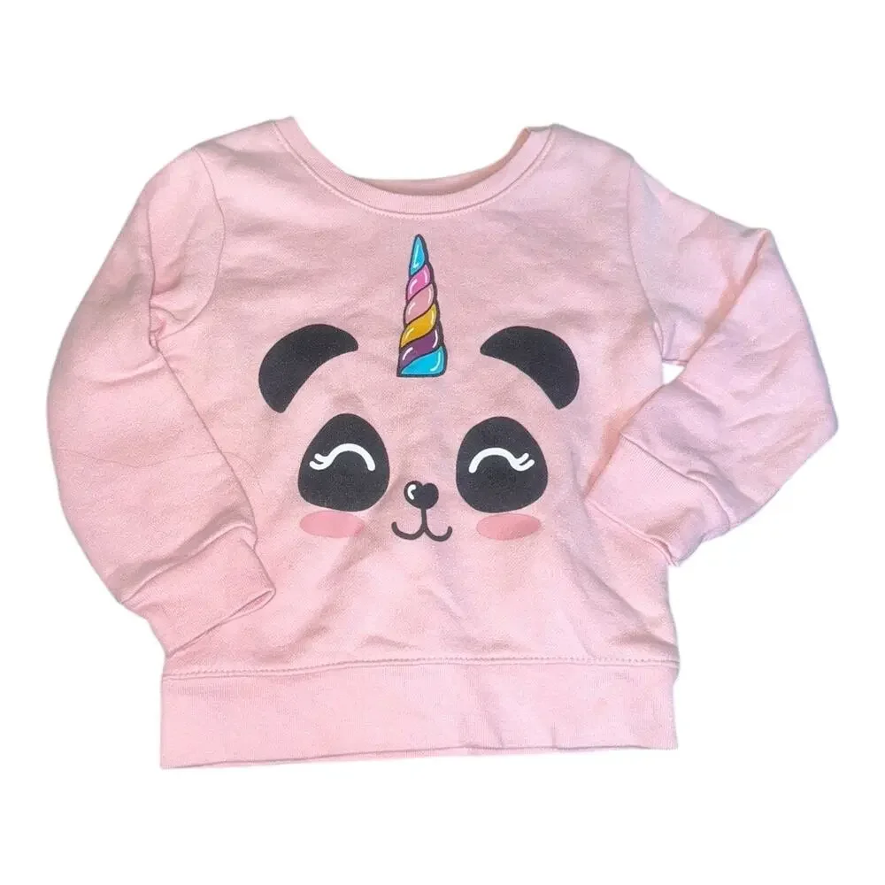 Nike Hello Kitty Girls 2T Bundle- Pink Fleece Hoodie Panda Sweatshirt Boots Hats